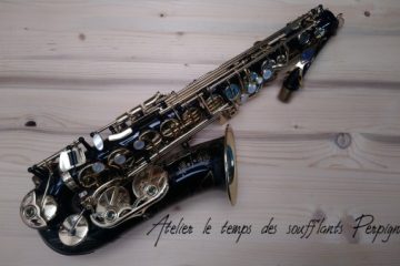 Saxophone Alto SELMER SA80 II Noir Gravé.