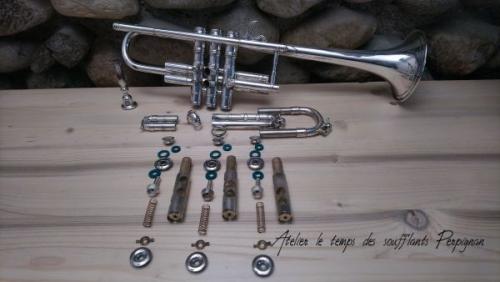 Trompette SELMER en ut argentée